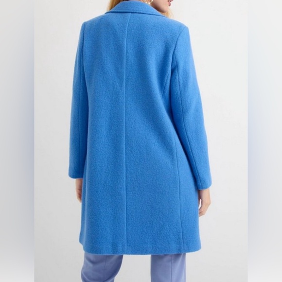 J. Crew Vibrant Blue Wool Teddy Jacket - Picture 6 of 6